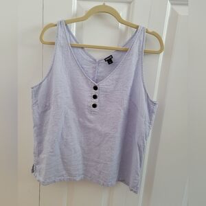 Patagonia Organic cotton gauze tank top light blue